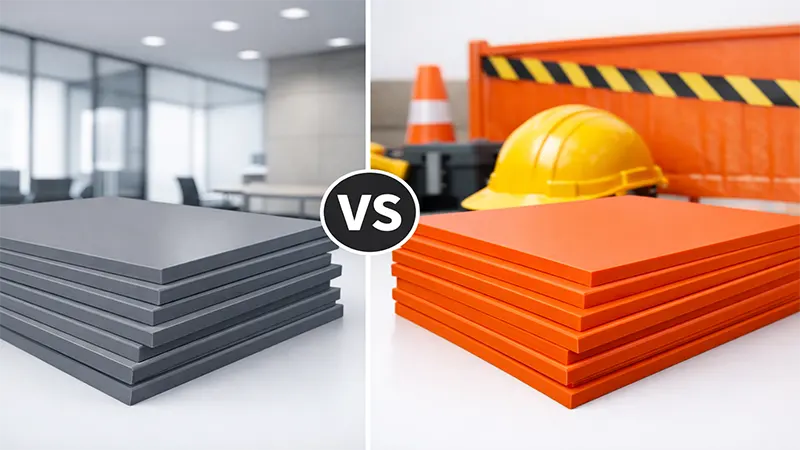 Grey vs. Orange PVC Sheets: Choosing the Right Color